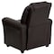 Flash Furniture Kids Recliner, 21-1/2" to 36-1/2" x 27", Upholstery Color: Brown DG-ULT-KID-BRN-GG - alternate 5